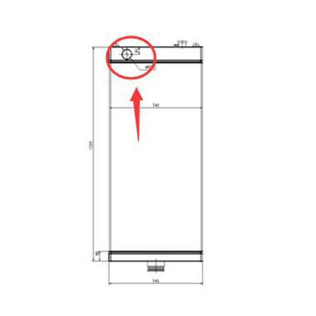 油圧ラジエーター 425-03-32221 コマツホイールローダー WA500-6 穴左に適合