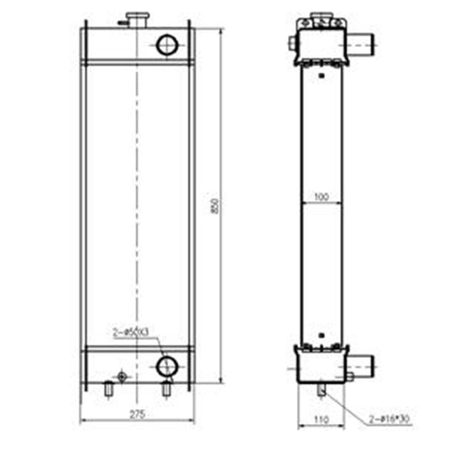 Ang Hydraulic Radiator ay umaangkop para sa Komatsu Wheel Loader WR12-5